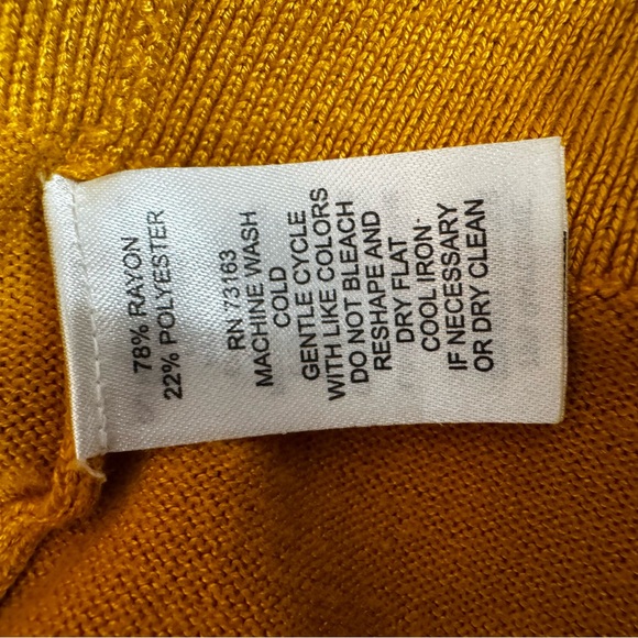 Cable & Gauge Mustard Yellow Turtleneck Sweater - Picture 7 of 7